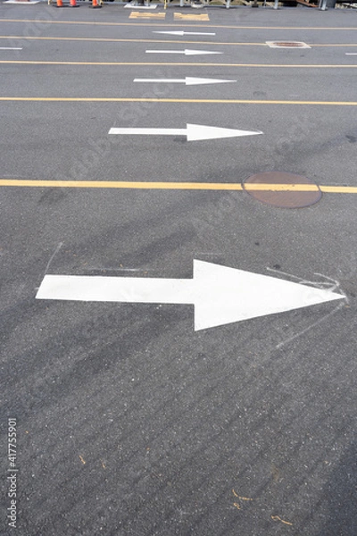 Obraz arrows in pavement