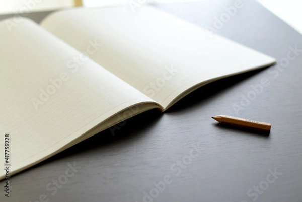 Fototapeta ノートと鉛筆