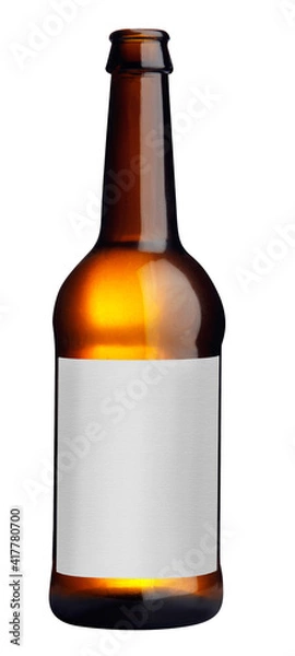 Obraz Glass of beer on white background