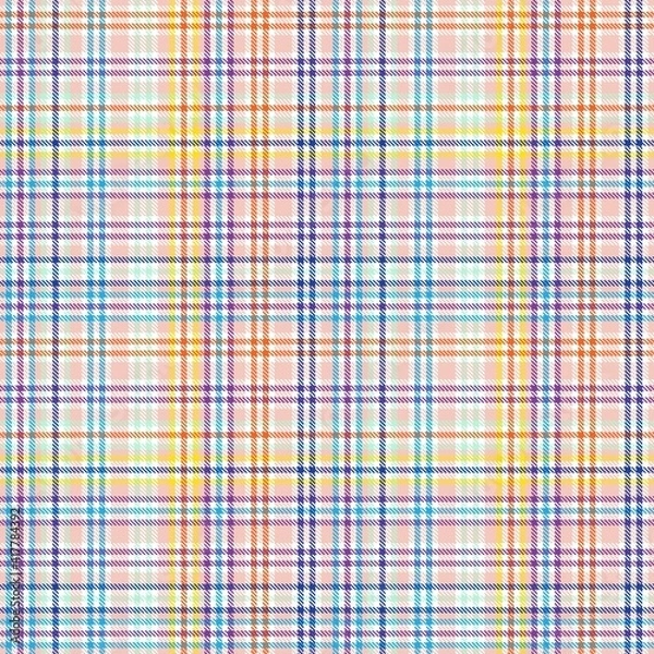 Obraz Rainbow Pastel Plaid textured Seamless Pattern