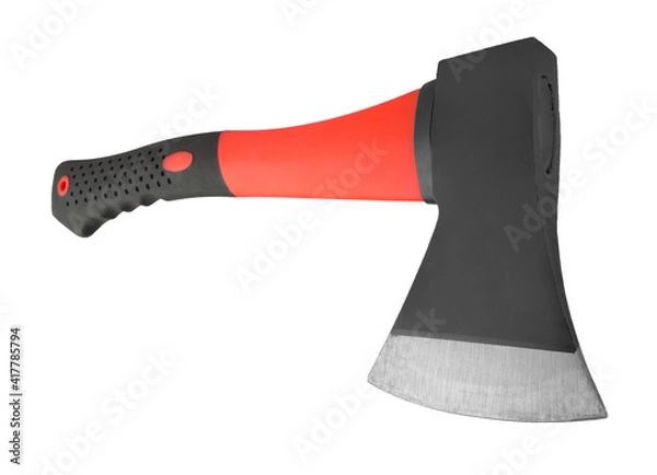Obraz Hand Axe on white.
