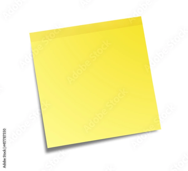 Fototapeta yellow memo stick. paper note