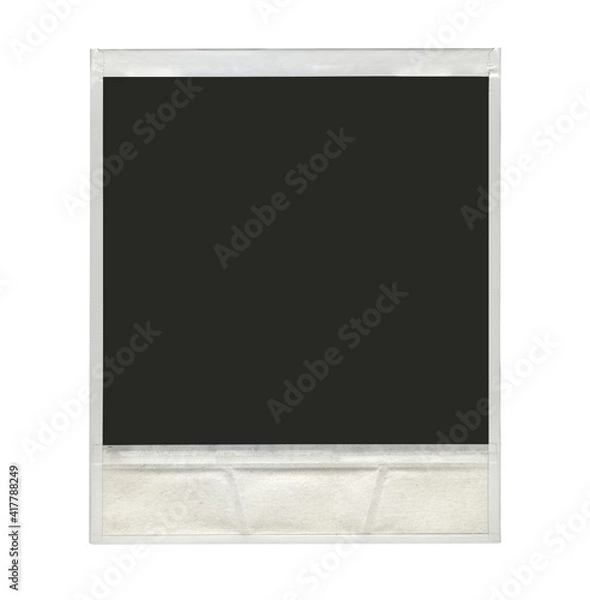 Obraz Old Polaroid Film Blank Isolated on White Background: Create Your Own Hanging