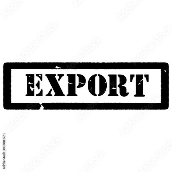 Fototapeta Export stamp vector