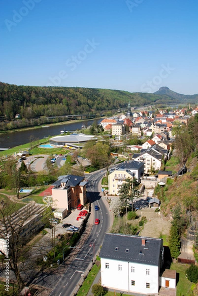 Obraz Blick auf Bad Schandau