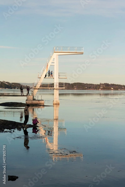 Obraz Diving board in Norway