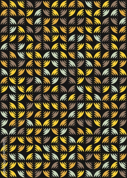 Fototapeta Abstract Geometric Pattern generative computational art illustration