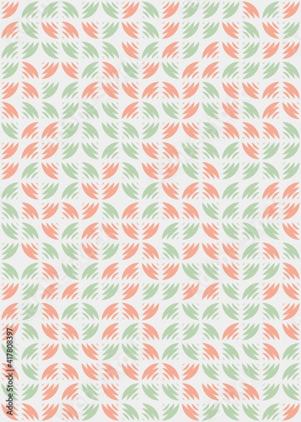 Obraz Abstract Geometric Pattern generative computational art illustration