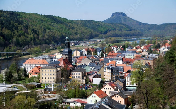 Obraz Blick auf Bad Schandau