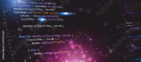 Obraz web developing website javascript banner