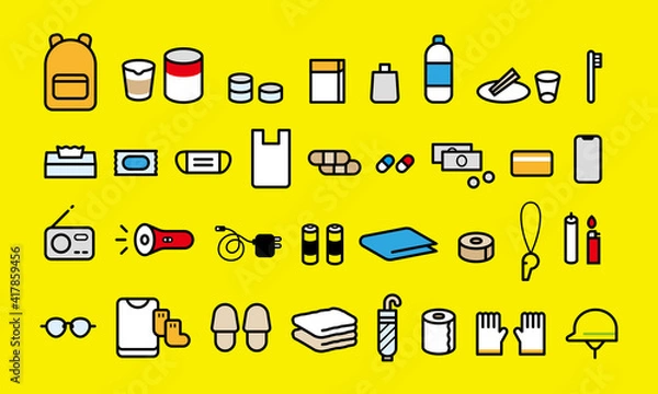 Fototapeta 防災グッズ