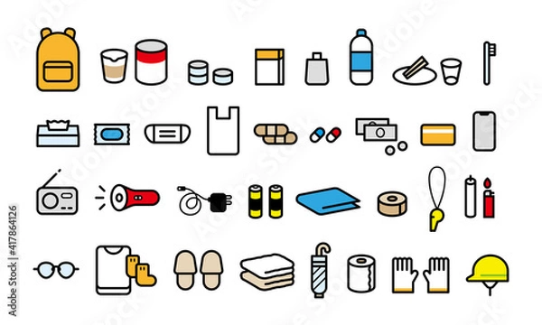 Fototapeta 防災グッズ