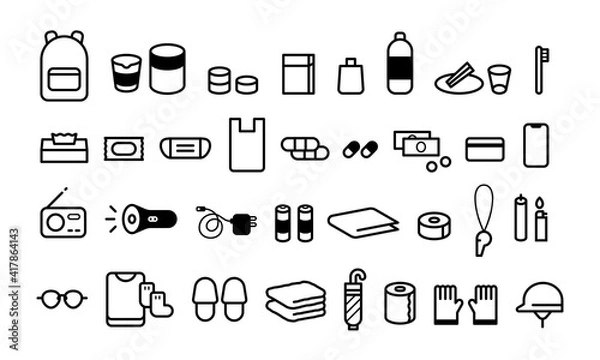 Fototapeta 防災セット