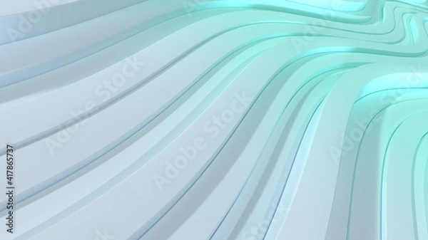 Obraz 3d render Smooth gradient lines