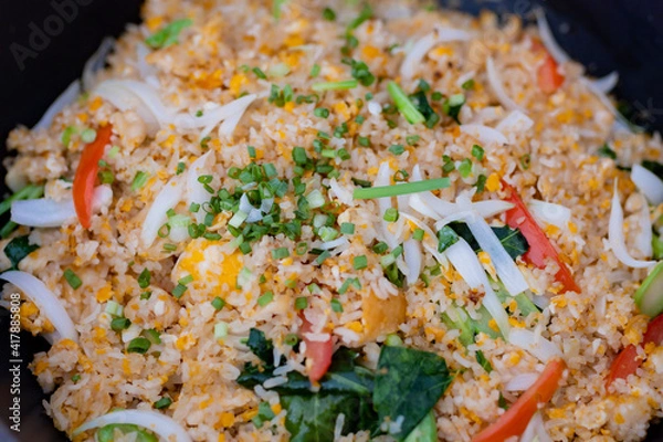 Obraz fried rice with vegetables