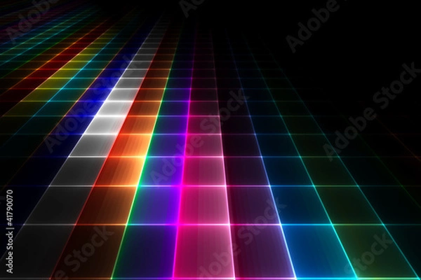 Fototapeta Abstract disco floor background