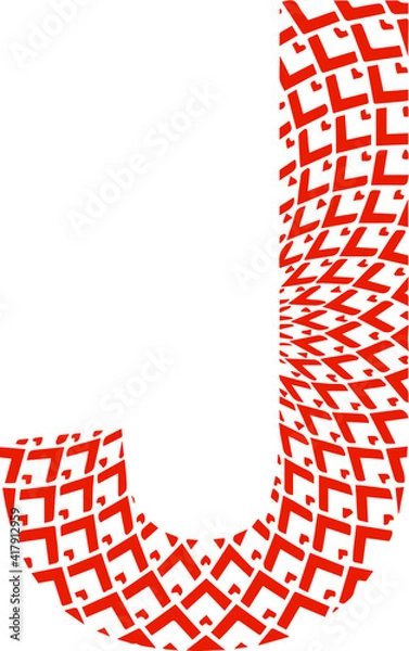 Obraz alphabet logo j