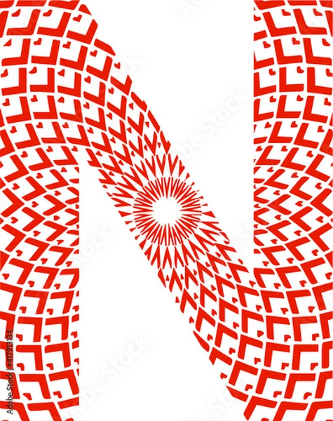 Obraz alphabet logo n