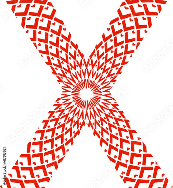 Obraz alphabet logo x