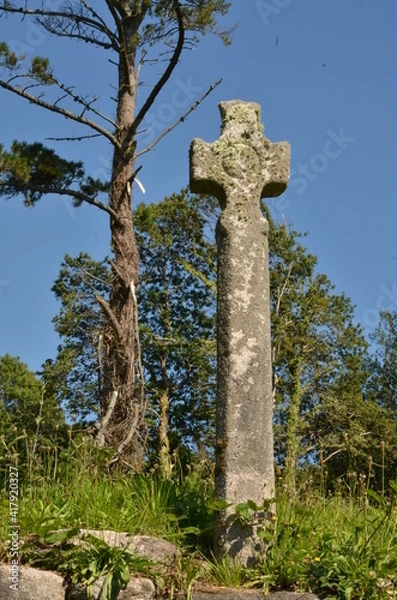 Fototapeta Croix de granit
