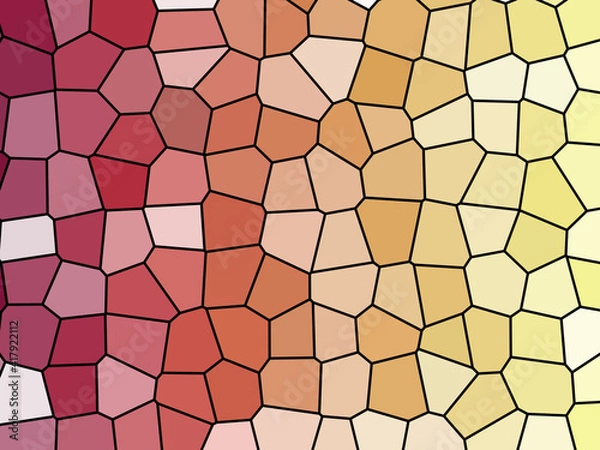 Fototapeta Multicolored abstract geometric background. Polygonal, mosaic pattern.