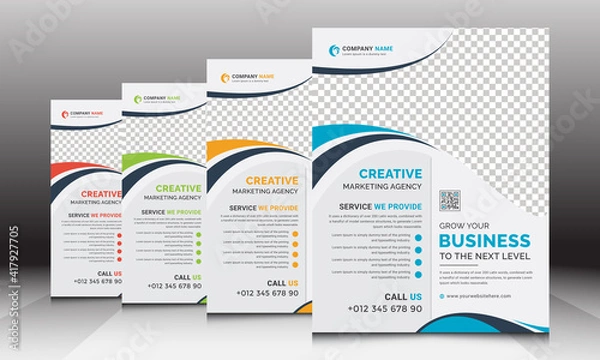 Obraz Stylish Creative Corporate Flyer Vector Template Design