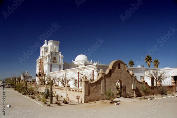 Obraz San Xavier Del Bac, Tucson, Arizona 