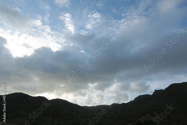 Obraz clouds over the mountains