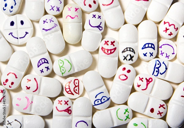 Obraz smiley face pills