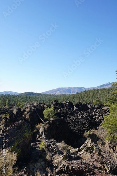 Obraz volcanic landscape with sky