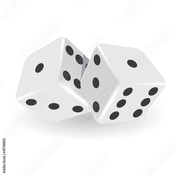 Fototapeta Vector Isolated Dice