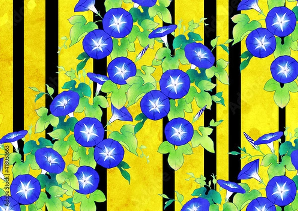 Obraz アサガオ　背景