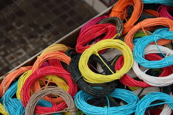 Obraz カラフルな紐