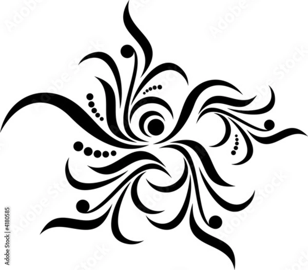 Obraz abstrakcyjna kaligrafia