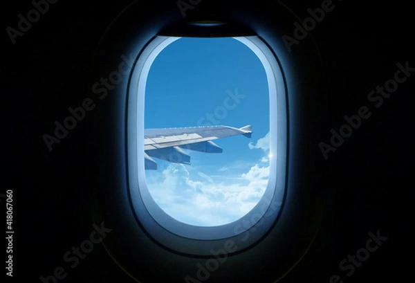 Fototapeta 비행기 창문