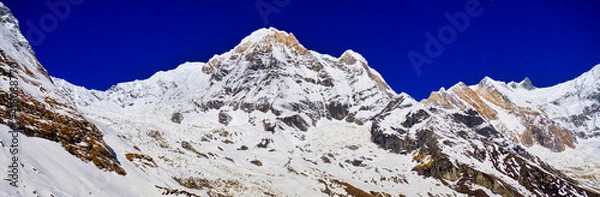 Fototapeta Annapurna South, Annapurna I, Annapurna Range, Trek to Annapurna Base Camp, Annapurna Conservation Area, Himalaya Mountain Range, Nepal, Asia