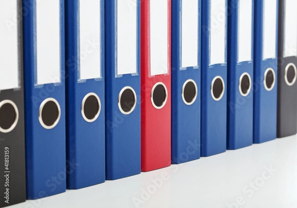 Fototapeta Business archive folders - closeup