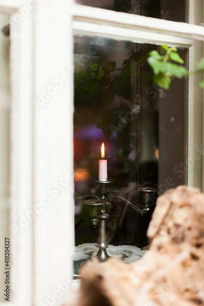 Obraz Kerze am Fenster