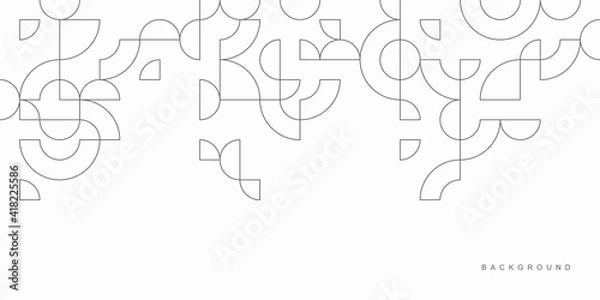 Obraz Abstract geometric technological background. Vector creative design.