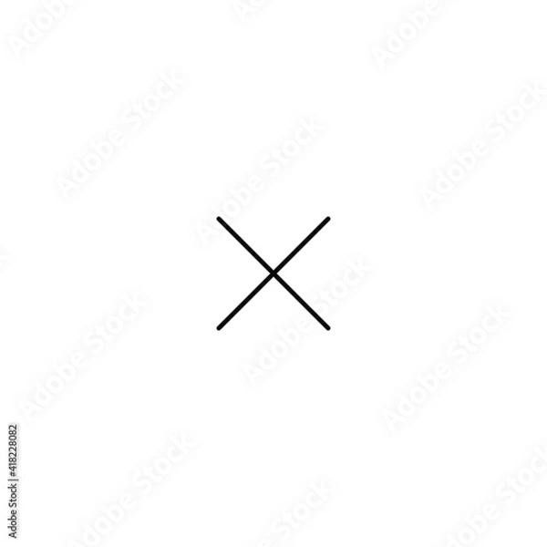 Fototapeta check mark and cross