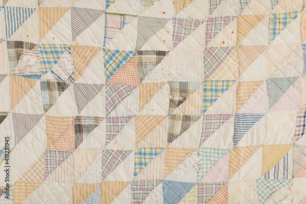 Obraz Half Square Triangle Quilt