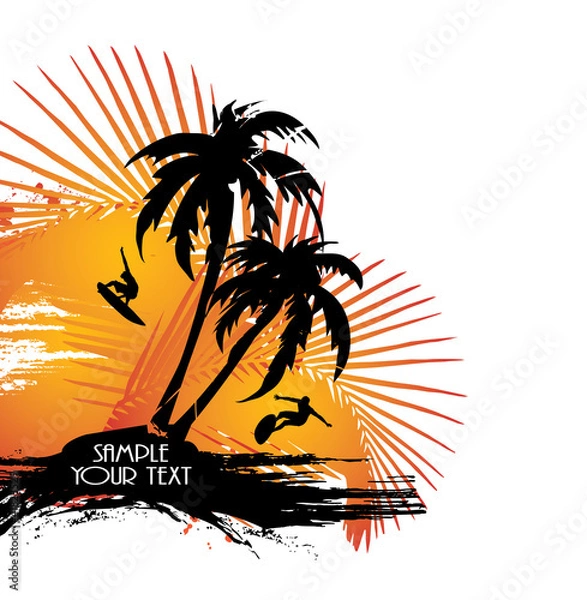 Obraz summer illustration