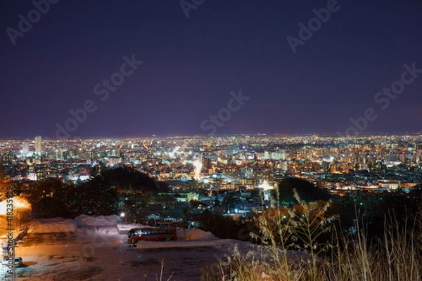 Fototapeta 北海道　札幌　札幌夜景　夜景　都市景観