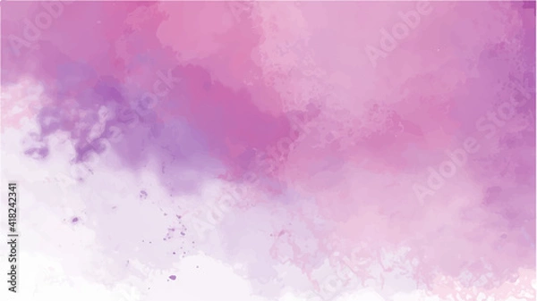 Fototapeta Purple watercolor background for textures backgrounds and web banners design