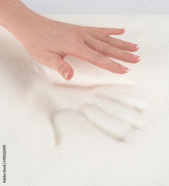 Fototapeta Orthopedic pillow, memory foam.