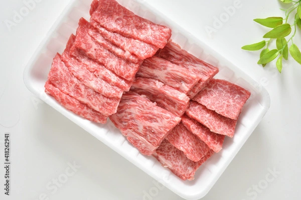 Obraz 牛肉  カルビ　焼肉用　国産和牛