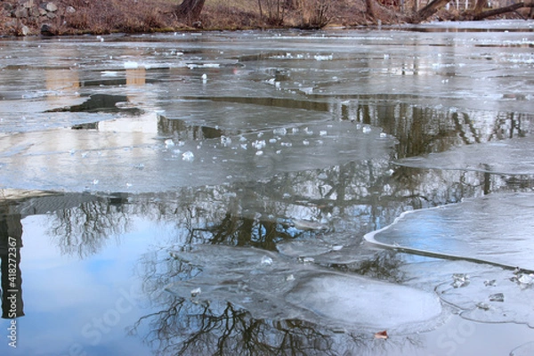 Obraz ice on lake
