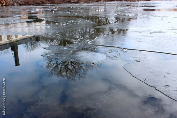 Obraz ice in channel