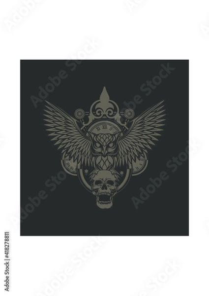 Fototapeta owl vector design