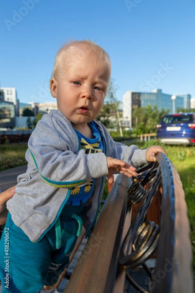 Obraz child playing on the playground